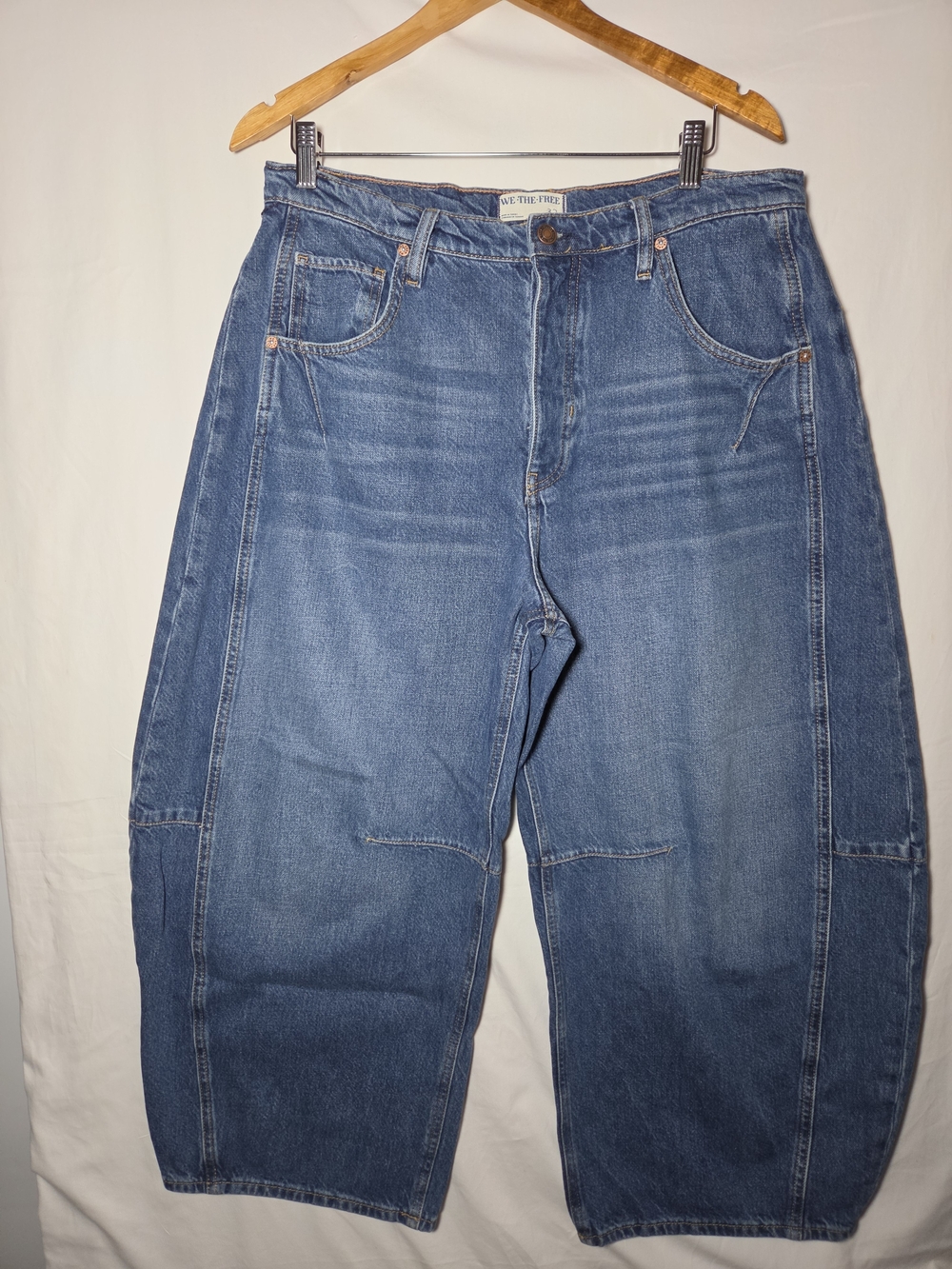We The Free Relaxed Blue Carpenter-Style Jeans